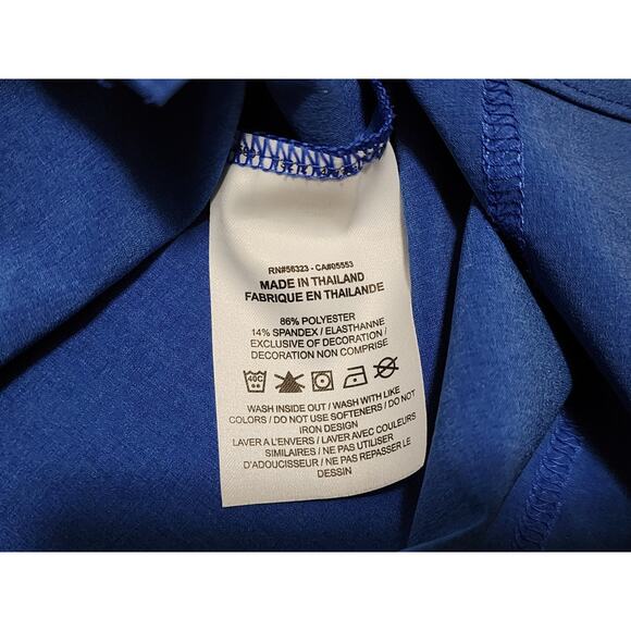 Nike SMU Mustangs Coaches Polo Shirt Mens XL DJ5123-496 Blue Golf Football Logo - Picture 6 of 8